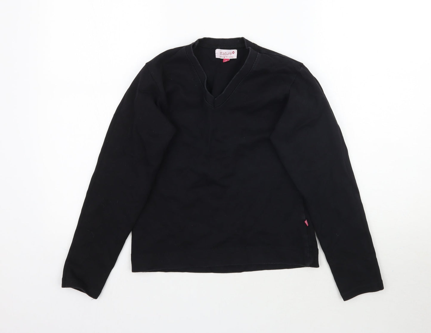 Stature Womens Black   Pullover Sweatshirt Size 10