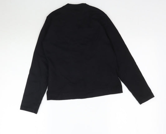 Stature Womens Black   Pullover Sweatshirt Size 10