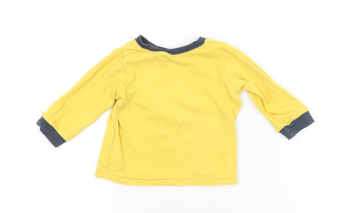 George Baby Yellow   Basic T-Shirt Size 6-9 Months  - BATMAN