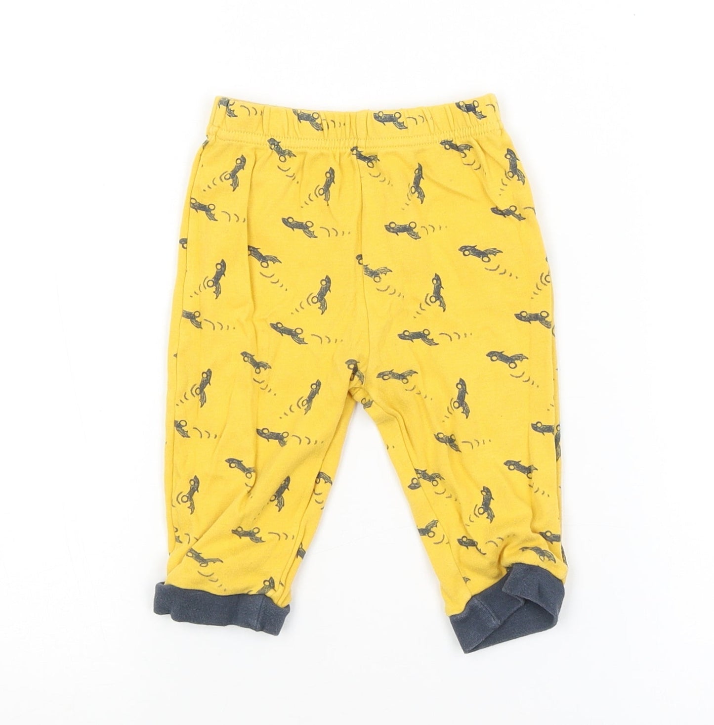 George Baby Yellow Solid   Pyjama Pants Size 6-9 Months