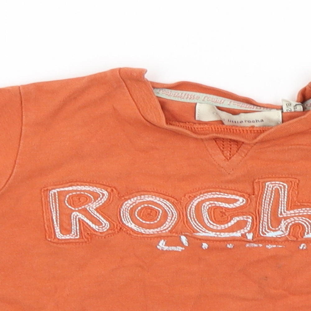Rocha Little Rocha Baby Orange   Basic T-Shirt Size 12-18 Months