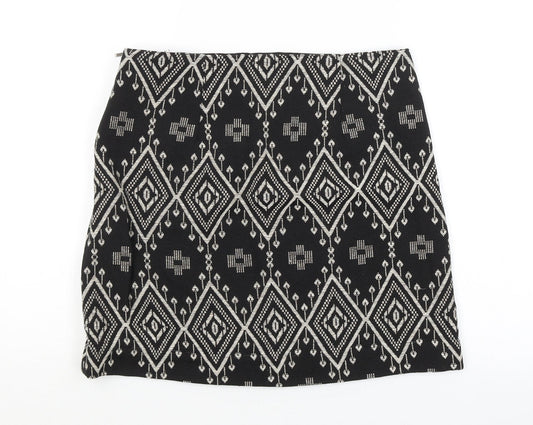 Camayeu Womens Black Argyle/Diamond  Straight & Pencil Skirt