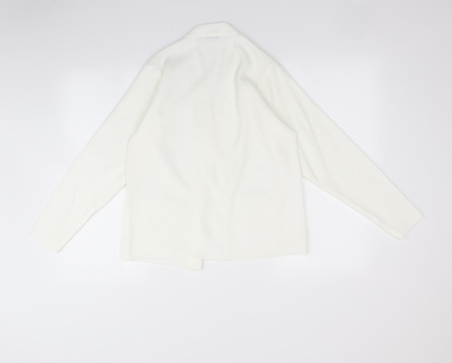 Care Womens White   Cardigan Jumper Size S