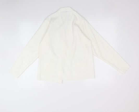 Care Womens White   Cardigan Jumper Size S
