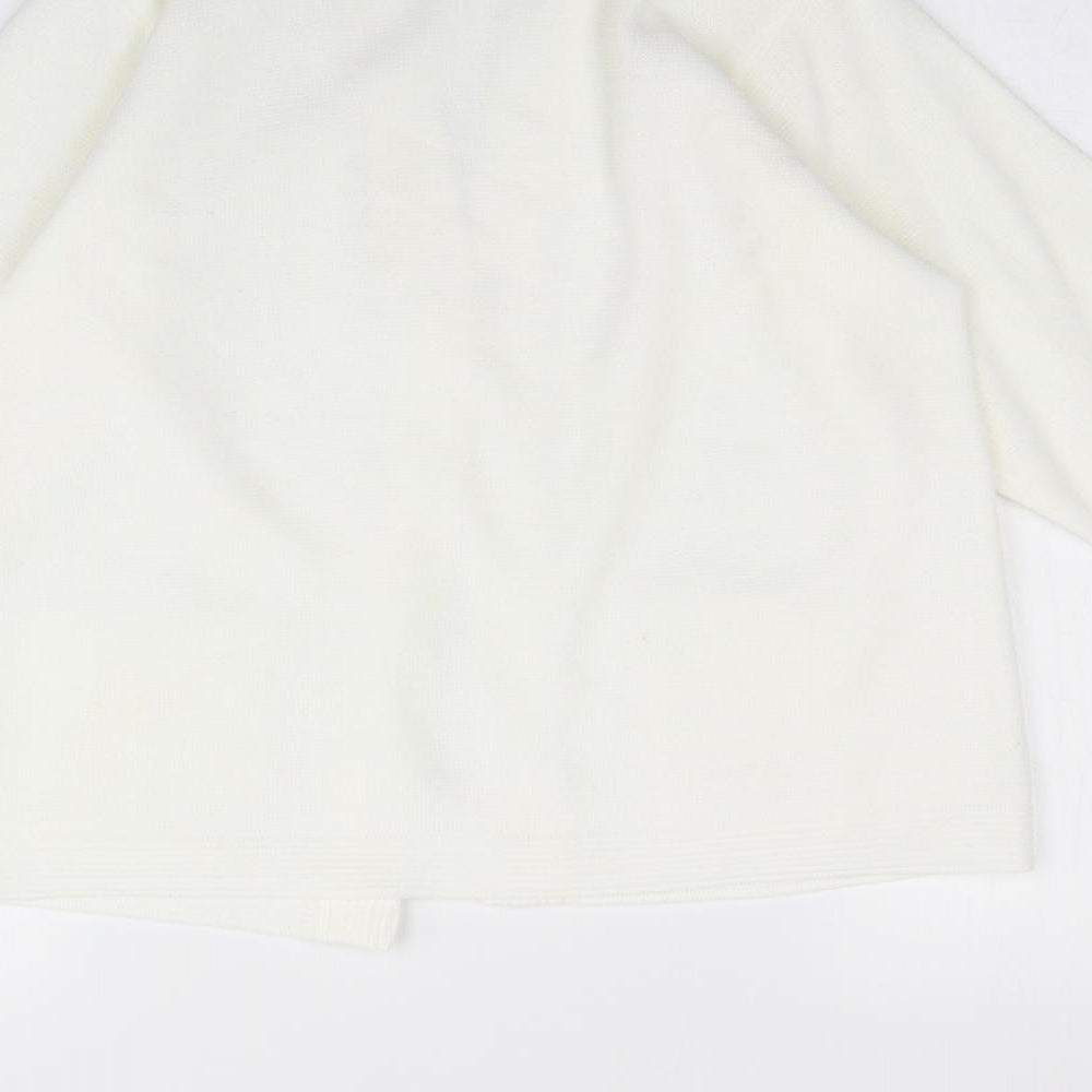 Care Womens White   Cardigan Jumper Size S