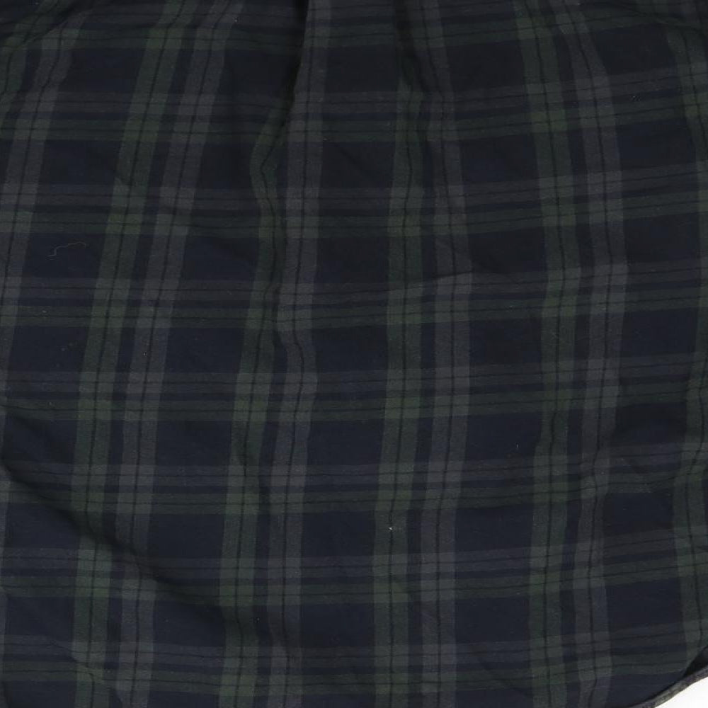 N ext Mens Green Check   Button-Up Size S