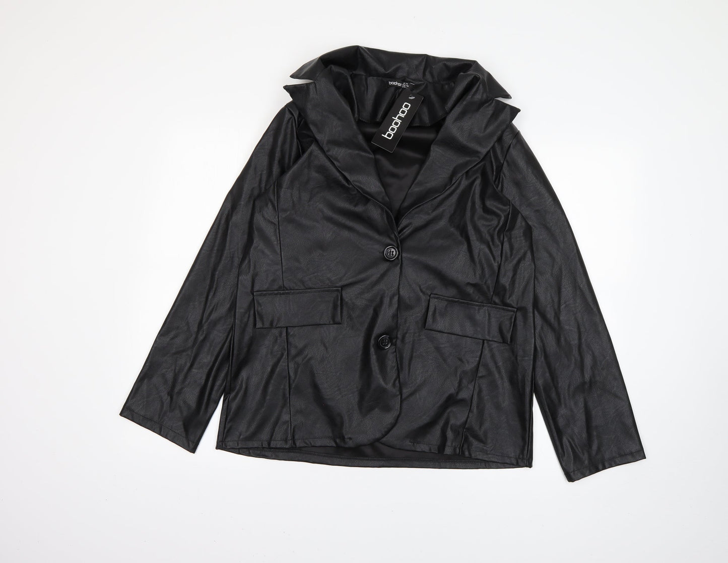 Boohoo Womens Black   Jacket  Size 12