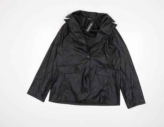 Boohoo Womens Black   Jacket  Size 12
