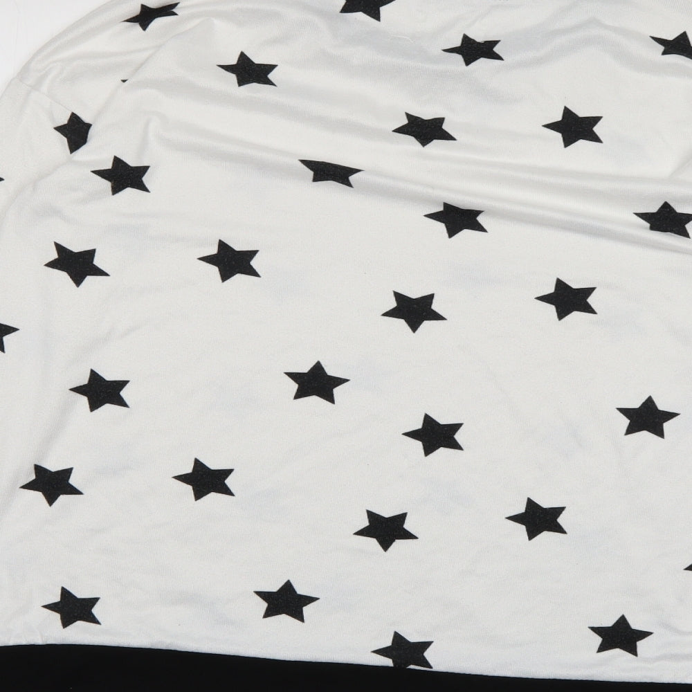 Matalan Mens White Polka Dot  Pullover Jumper Size L