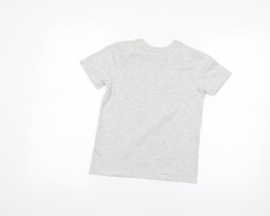 George Boys Grey   Basic T-Shirt Size 8-9 Years