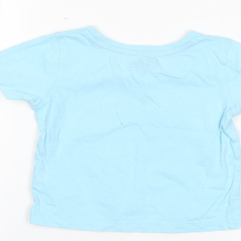 Rebel Baby Blue   Basic T-Shirt Size 18-24 Months