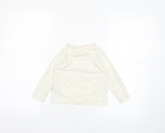 Marks and Spencer Girls White   Basic T-Shirt Size 2-3 Years