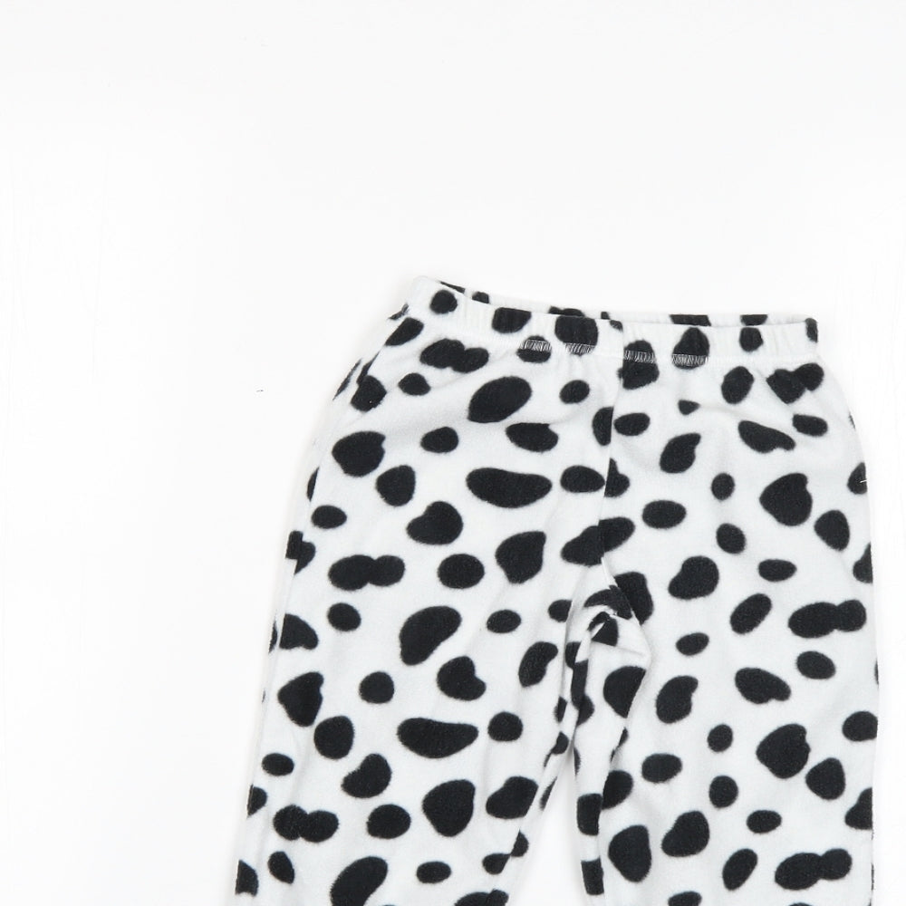 George Baby White Animal Print  Sweatpants Trousers Size 12-18 Months