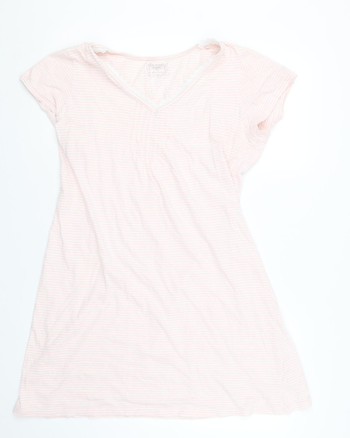 Matalan Womens Pink Striped  Top One Piece Size M