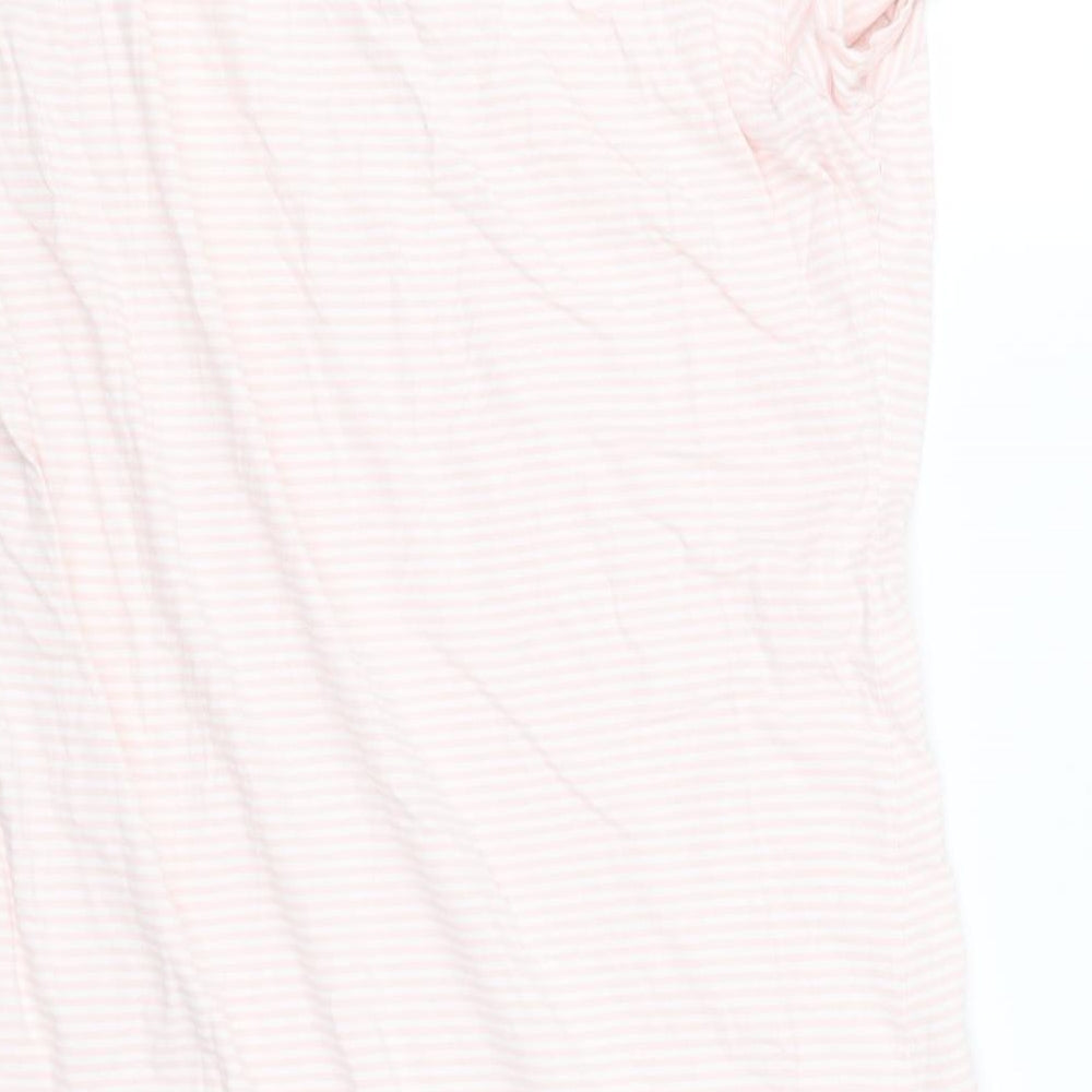 Matalan Womens Pink Striped  Top One Piece Size M