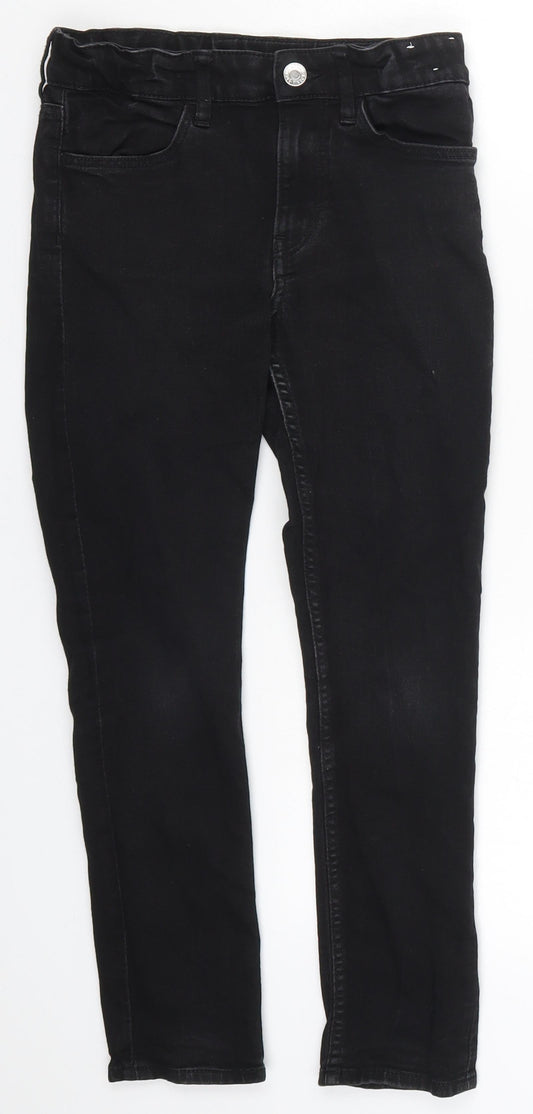 H&M Girls Black  Denim Skinny Jeans Size 10 Years