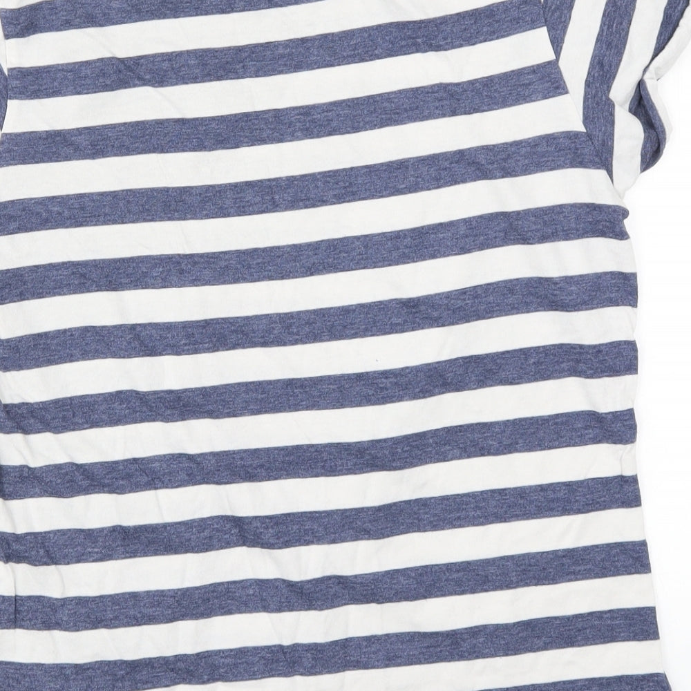 Primark Womens Blue Striped  Top Pyjama Top Size 10  - Hey Ho Hey Ho It's Off to Bed I Go? 7 Dwarves