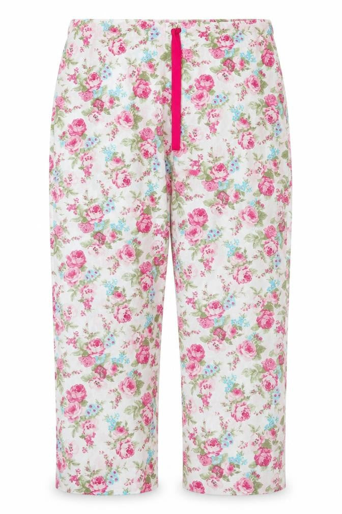 Preworn Womens Multicoloured Floral  Trousers  Size 42 in L28 in - Pyjama Pants