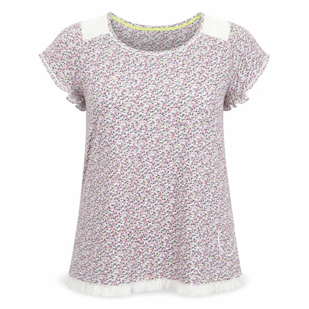 Simply Vera Womens Pink Geometric Rayon Top Pyjama Top Size L