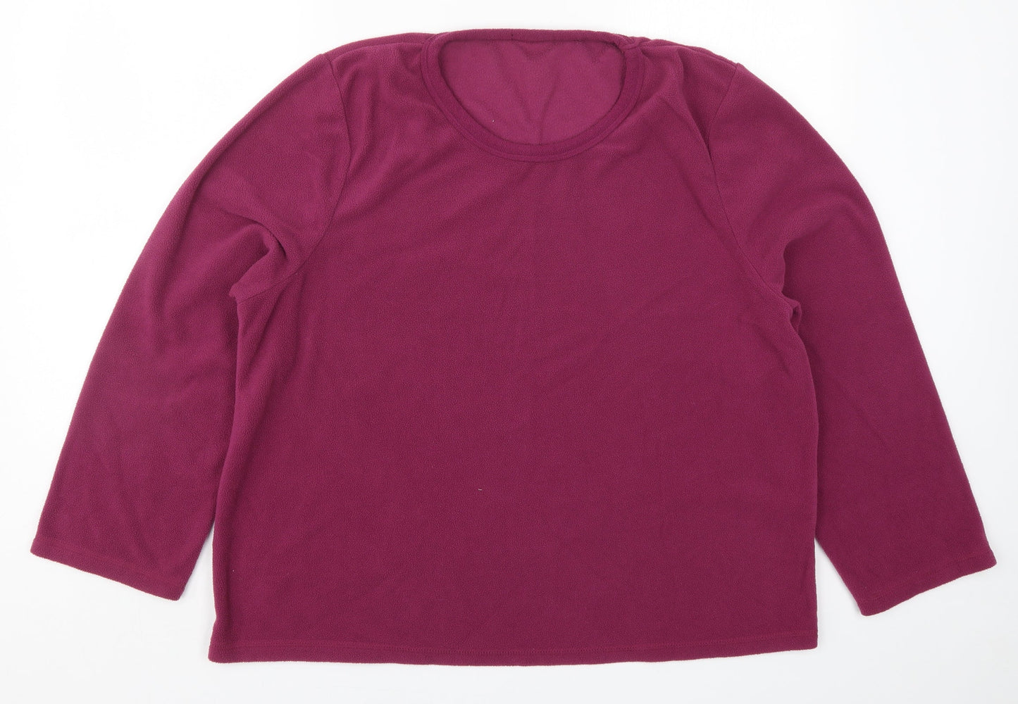 Preworn Womens Pink Solid  Top Pyjama Top Size L