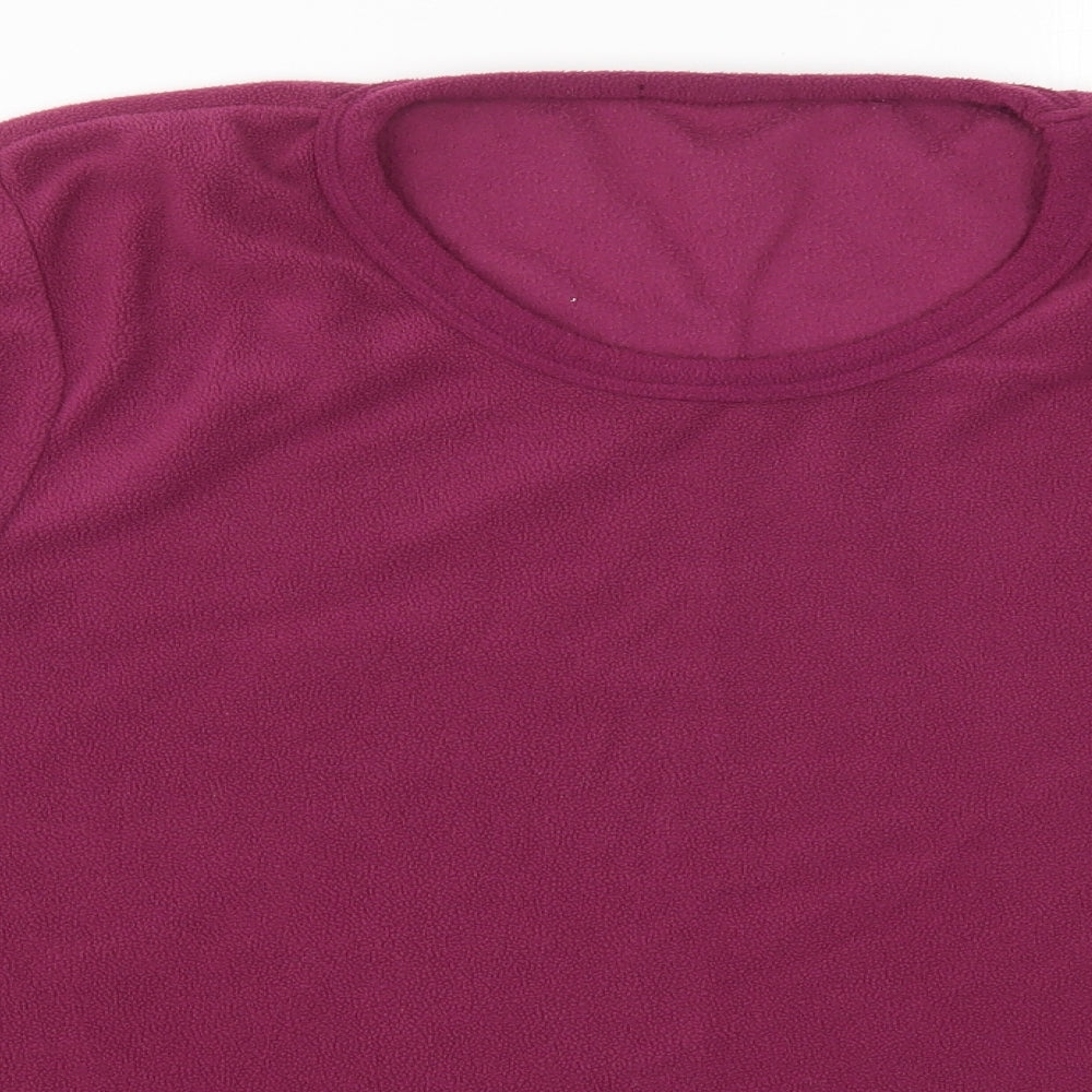 Preworn Womens Pink Solid  Top Pyjama Top Size L
