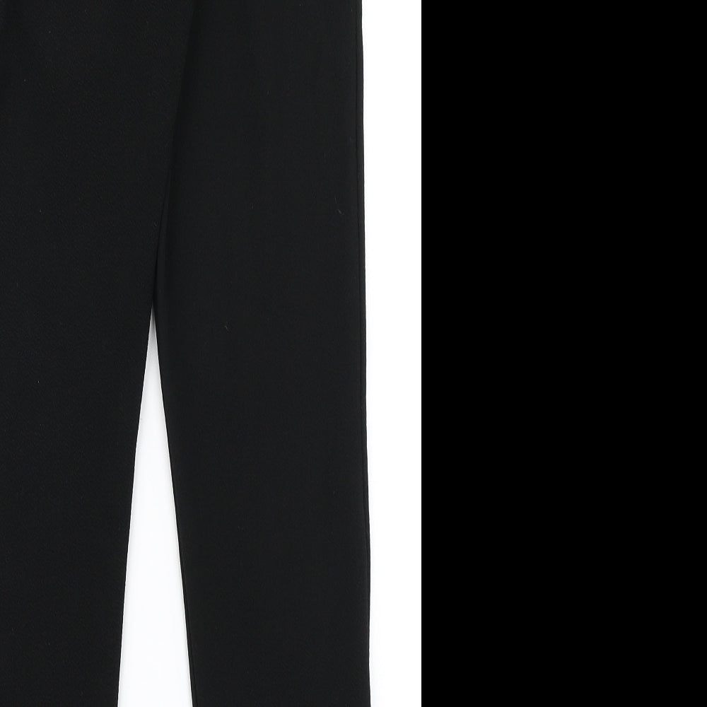 PRETTYLITTLETHING Womens Black   Dress Pants Trousers Size 6 L25 in - Papaerbag Waist