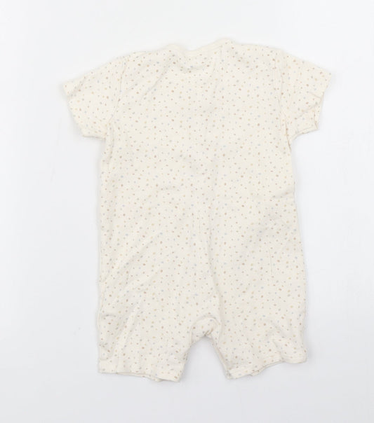 George Girls Beige Spotted  Romper One-Piece Size 9-12 Months