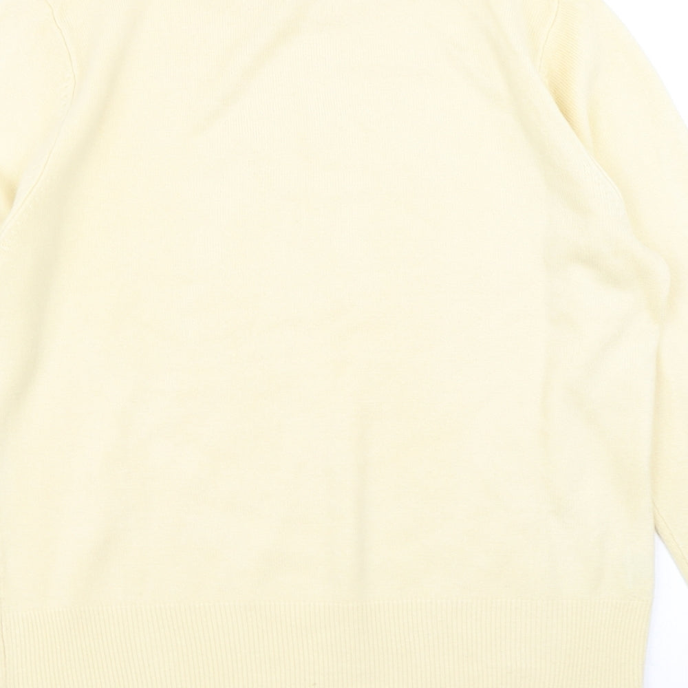 Papaya Womens Yellow  Knit Pullover Jumper Size 12
