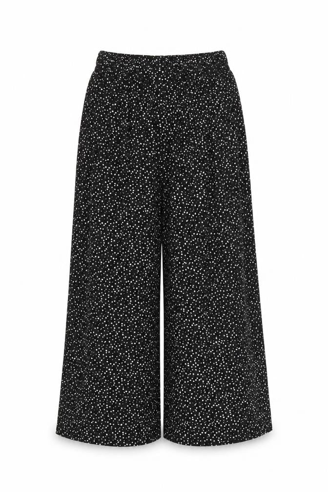 Preworn Womens Black Polka Dot  Trousers  Size S L21 in