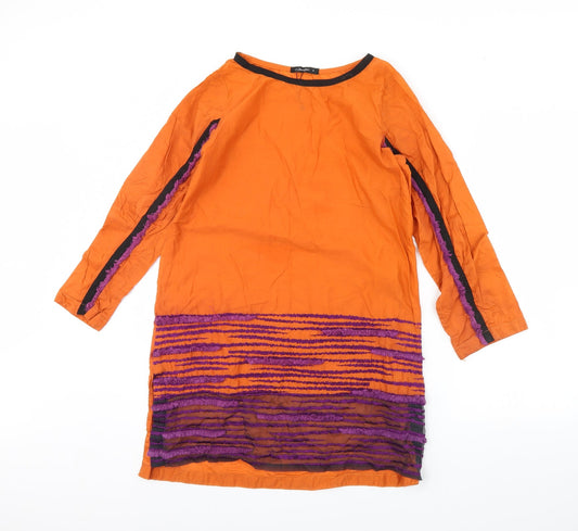 Preworn Womens Orange   Basic Blouse Size S