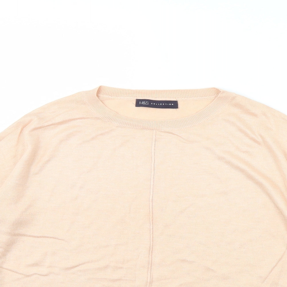 M&S Womens Pink   Pullover Jumper Size L