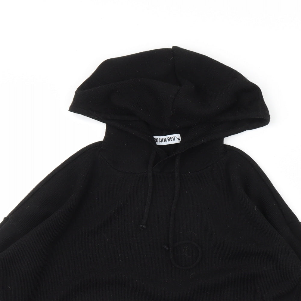 Rock n rev Womens Black   Pullover Hoodie Size S