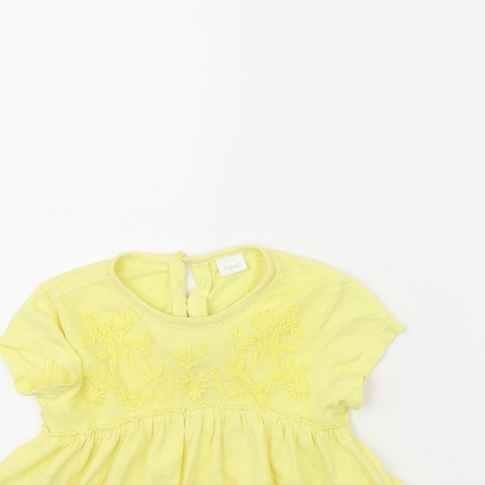 NEXT Girls Yellow   Fit & Flare  Size 3 Years