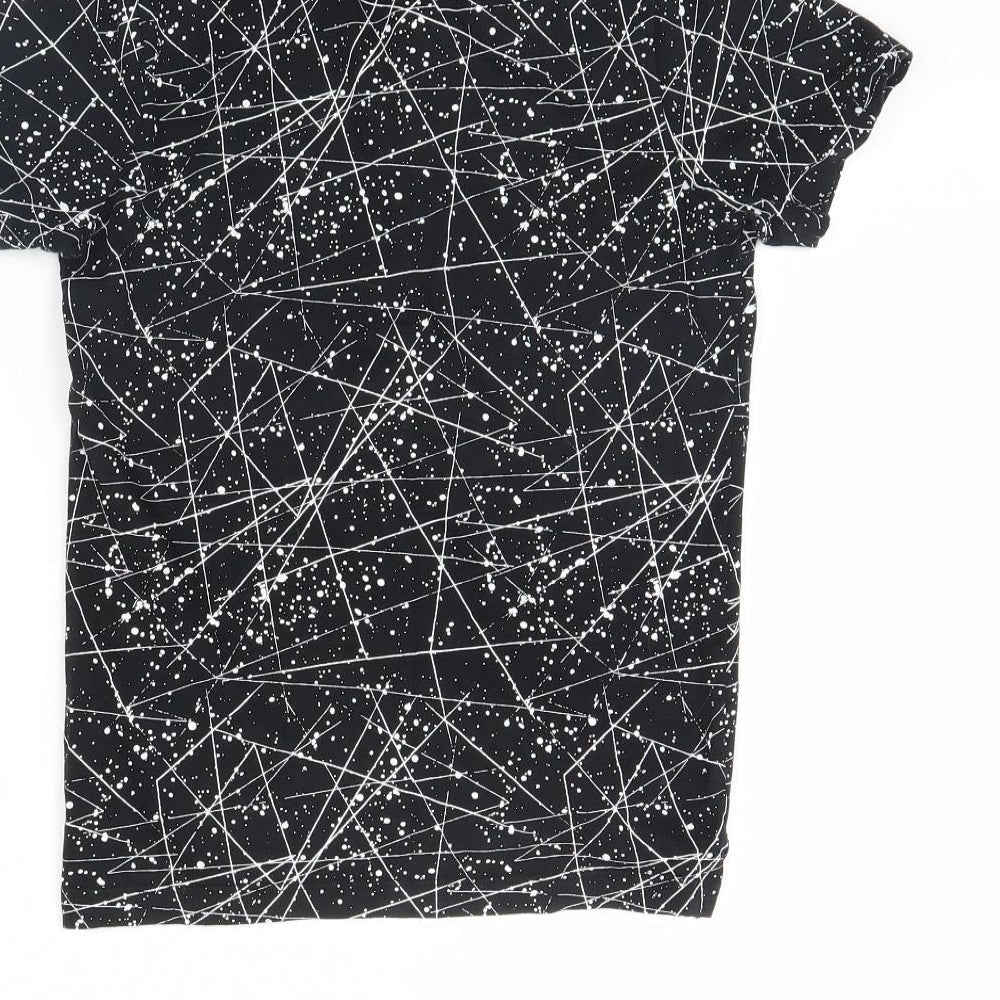 Urban Debt Boys Black Geometric  Basic Polo Size 9 Years