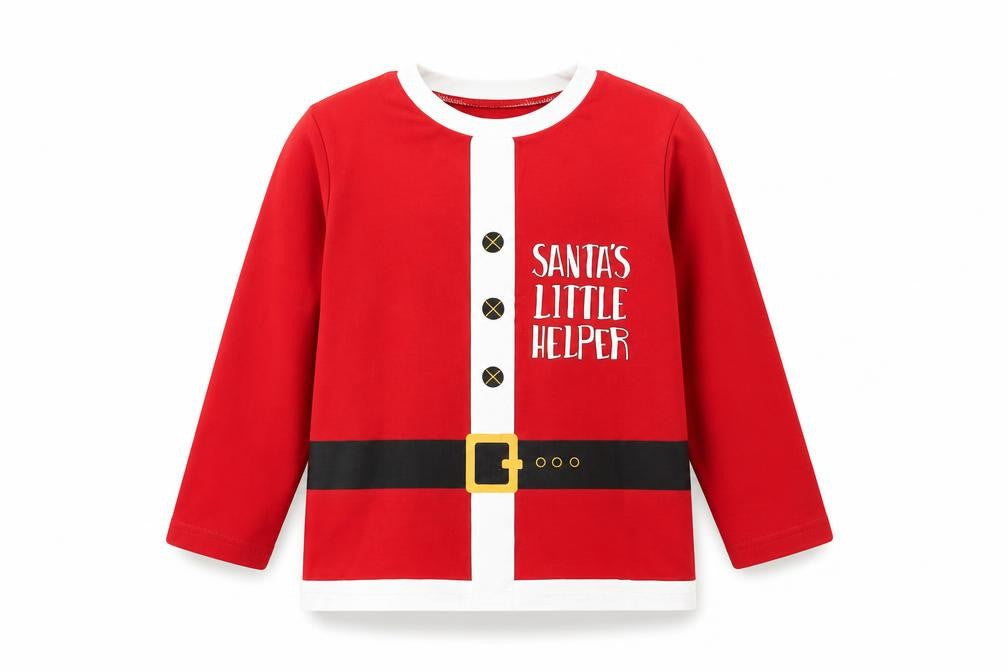 George Boys Red   Basic T-Shirt Size 3 Years  - Santa