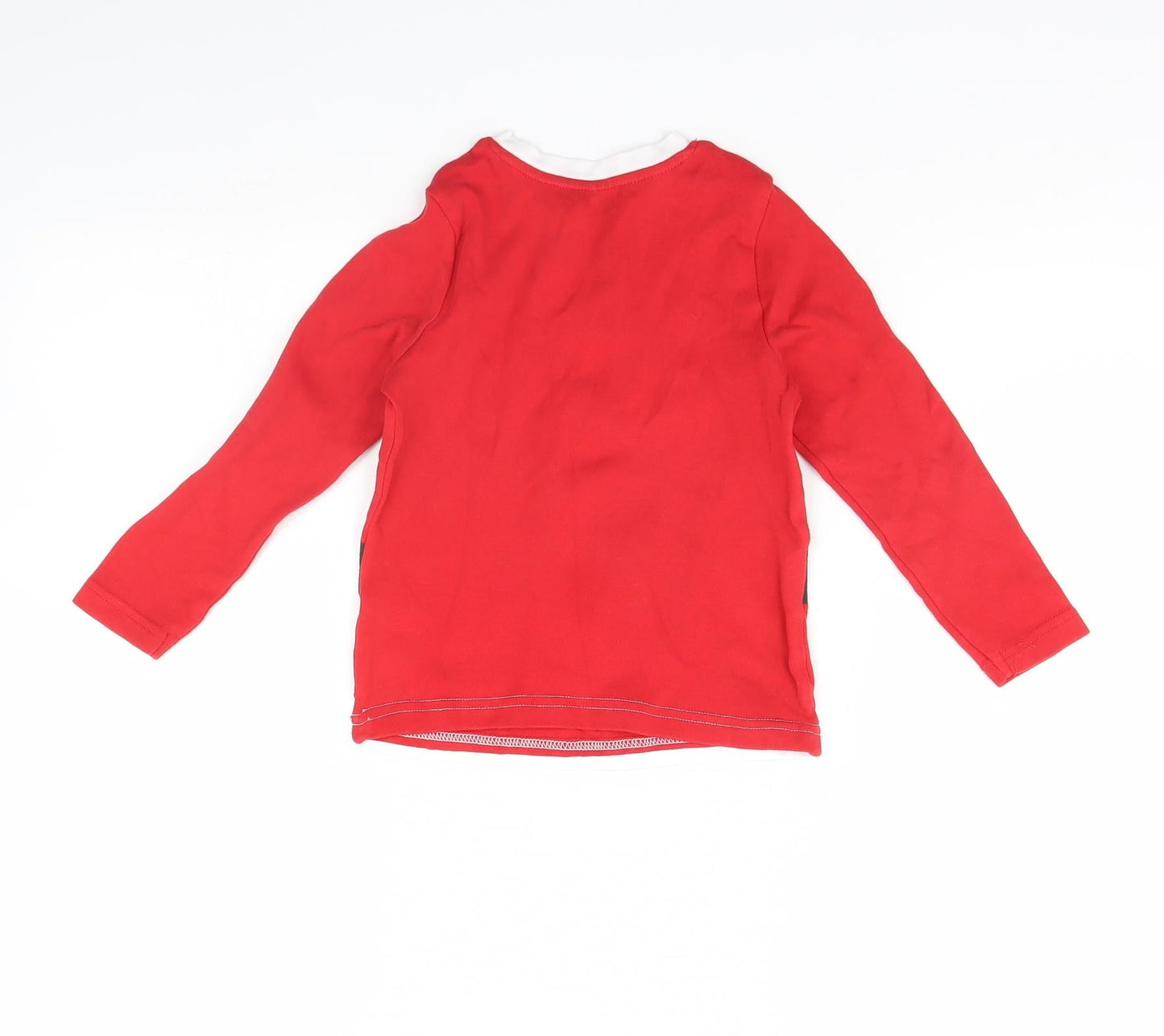 George Boys Red   Basic T-Shirt Size 3 Years  - Santa