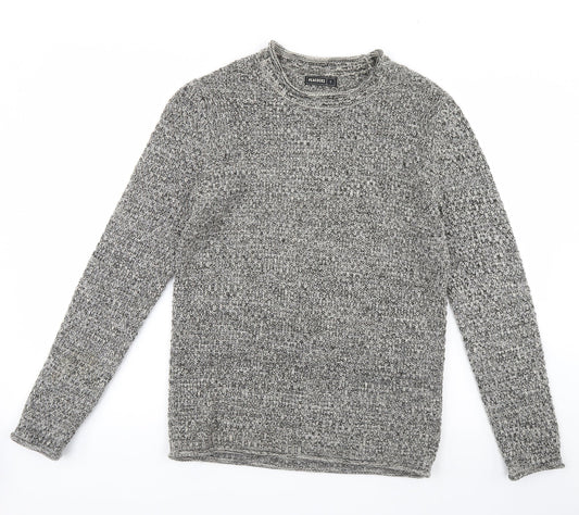 Peacocks Womens Beige Herringbone  Pullover Jumper Size S