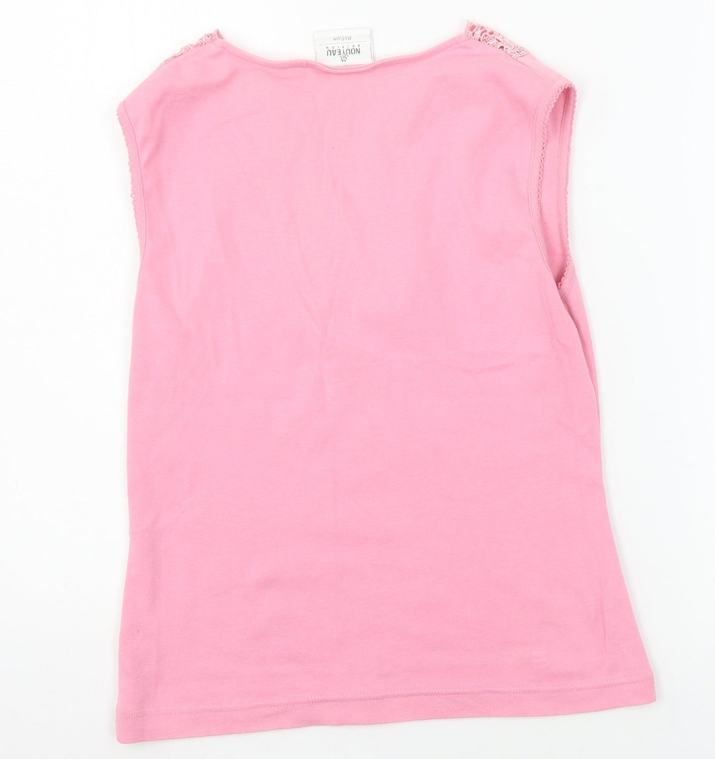 Nouveau Edition Womens Pink  Jersey Basic Tank Size M