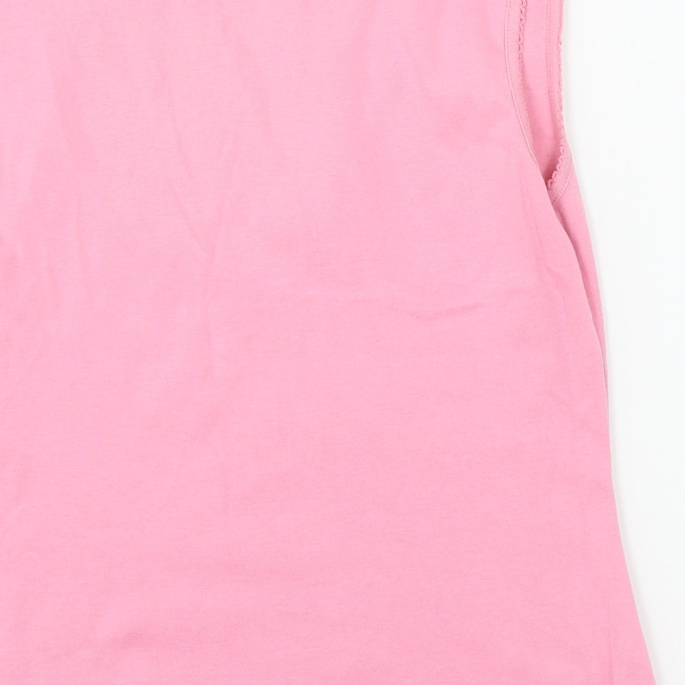 Nouveau Edition Womens Pink  Jersey Basic Tank Size M