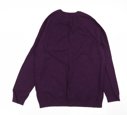burton menswear Mens Purple   Pullover Jumper Size M