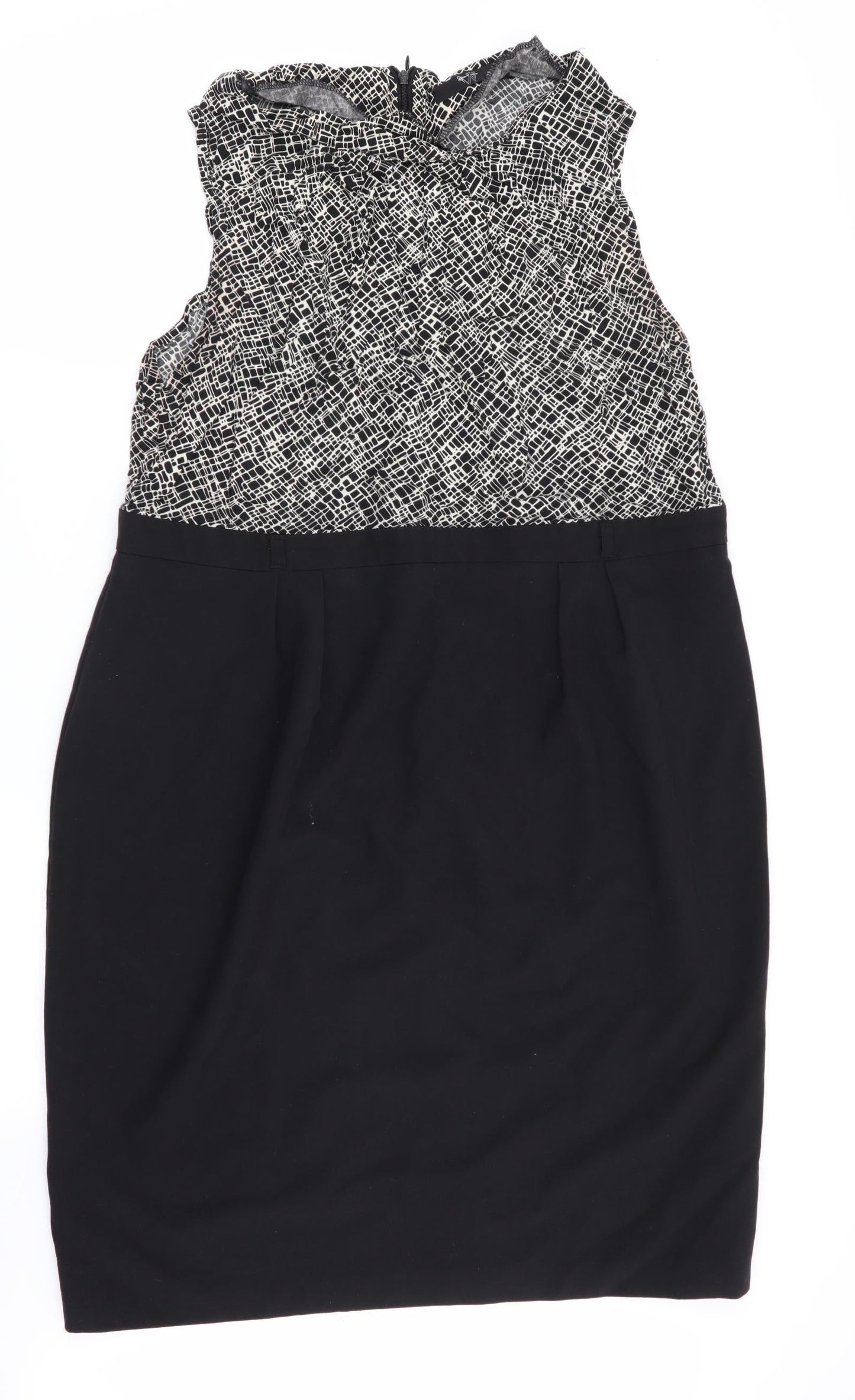 BHS Womens Multicoloured Geometric  Fit & Flare  Size 20