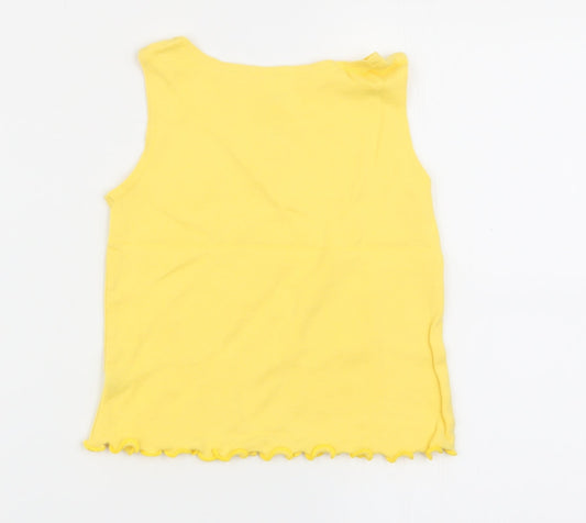 BHS Girls Yellow   Basic Tank Size 5 Years