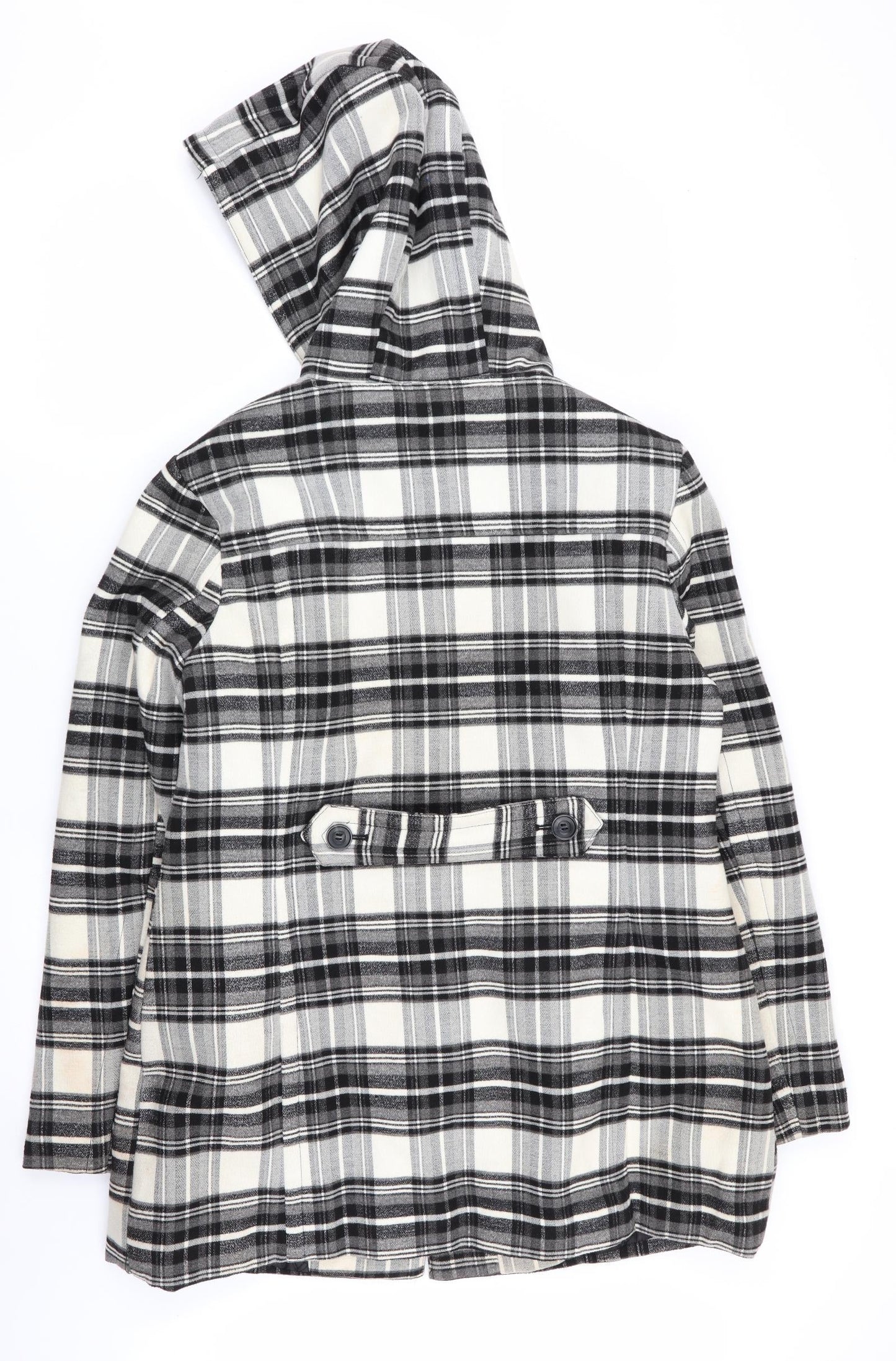 jess Womens Multicoloured Check  Overcoat Coat Size 16