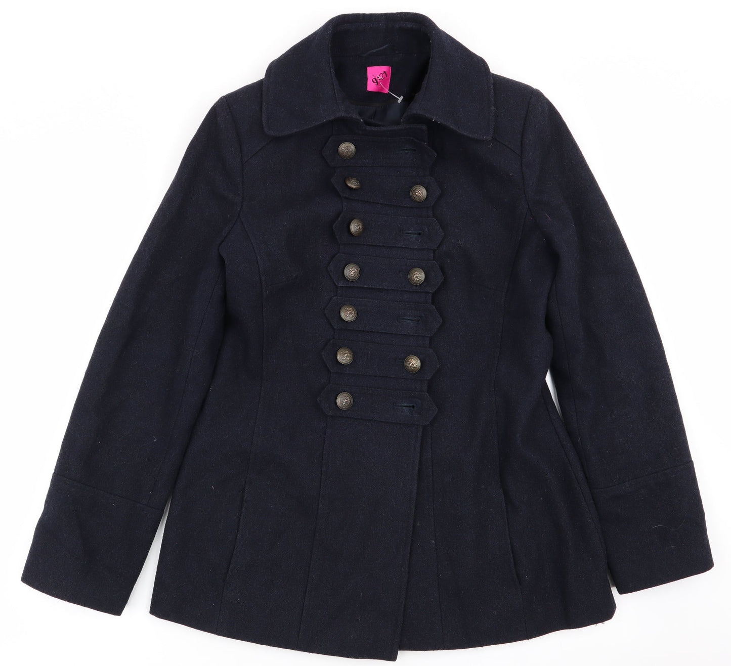 Asda George Womens Blue   Overcoat Coat Size 12
