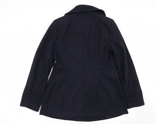 Asda George Womens Blue   Overcoat Coat Size 12