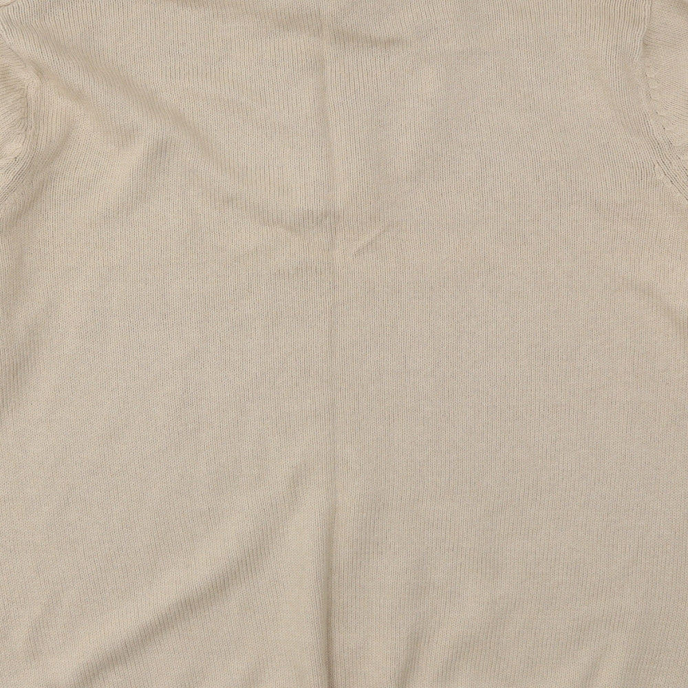 Cotton Traders Mens Beige   Pullover Sweatshirt Size M