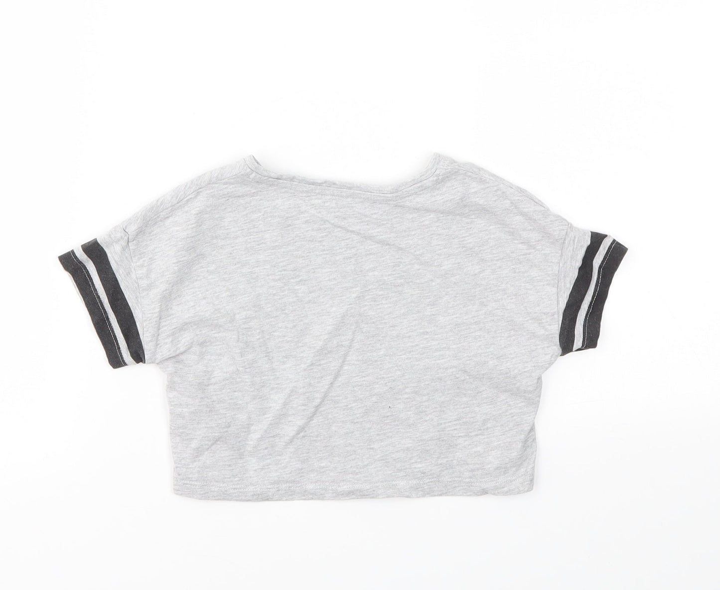Matalan Girls Grey   Basic T-Shirt Size 6 Years