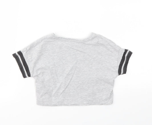 Matalan Girls Grey   Basic T-Shirt Size 6 Years