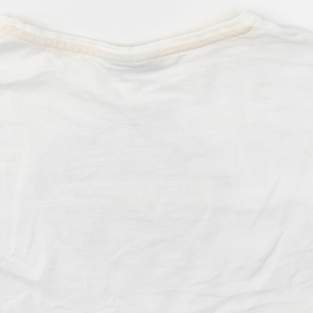 Matalan Girls White   Basic T-Shirt Size 6 Years
