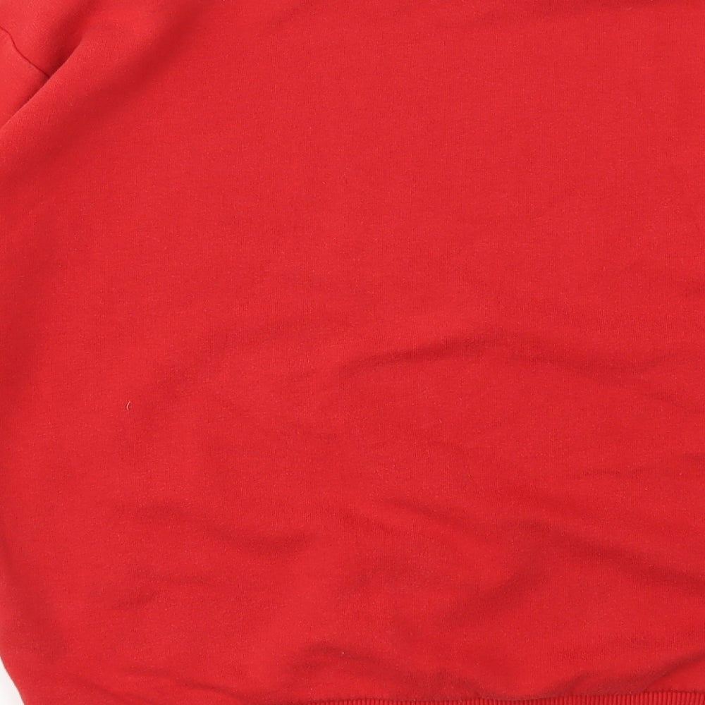 TOPSHOP  Womens Red Geometric  Pullover Jumper Size S